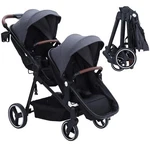 Double Stroller Track Tandem For Infant Toddler Foldable Pushchair. Fixed Price $269.99.