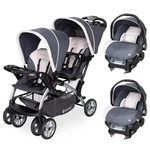 Baby Trend Sit Stand Double Stroller 2 Infant Car Seat Combo. Fixed Price $377.99.