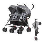 Dream On Me Volgo Twin Baby Stroller, Lightweight Side-by-side Double Umbrella. Fixed Price $135.99.