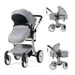 Convertible Baby Stroller With Adjustable Canopy & Storage - Gray. Fixed Price $192.99.