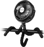 Battery Operated Stroller Fan Flexible Tripod Clip On With 3 Speeds And Rot. Fixed Price $36.58.