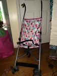 Cosco Girls Or Baby Doll Stroller Lollipop Circles Fun In Sun It Folds Up TW4J. Fixed Price $39.00.