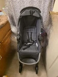 Graco Gray Single Stroller Seat With Canopy, Folding, Basket. Fixed Price $150.00.