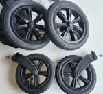 Valco Sport Pack Trend SNAP4 Double Stroller Air Front Rear Back Tires. Fixed Price $99.99.