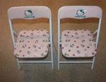 Set Of 2 Sanrio Hello Kitty Folding Chairs. Fixed Price $33.19.