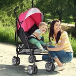 Costway Folding Lightweight Baby Toddler Umbrella Travel Stroller W/ Basket. Fixed Price $75.99.