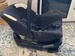 Nuna Pipa Lite Lx Black Infant Baby Car Seat With Insert And Base. Fixed Price $200.00.