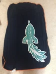 Pottery Barn Baby Soft Cozy Stroller Rocket Play Blanket Navy Blue-orange*. Fixed Price $30.00.