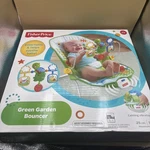 Baby Bouncer Green Garden Calming Vibrations Music Lights Fisher-price. Fixed Price $29.99.