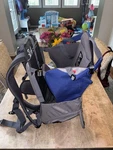 Phil&teds Parade Child Carrier Frame Backpack, Blue/grey Lightly Used. Fixed Price $31.99.