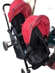 Double Stroller, Contours Options Tandem Toddler & Baby Red. Fixed Price $150.00.