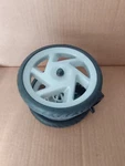 Graco Literider Classic Connect Stroller Front Wheel. Size 6 1/2". Fixed Price $12.99.