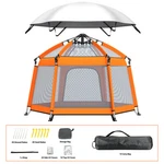 Baby Playpen W/ Canopy Portable Beach Tent Toddler Yard Indoor Outdoor. Fixed Price $65.96.