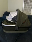 Uppababy Vista V2 Bassinet Jordan Olive Hazel Rain Cover & Storage Bag. Fixed Price $118.22.