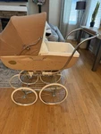 Inglesina Classica Pram Baby Stroller W/storage Basket Beige/taupe. Fixed Price $600.00.