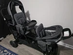 Joovy Big Caboose Triple Stroller With Rear Bench Standing Platform. Fixed Price $200.00.