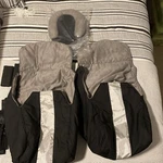 Maclaren Double Stroller Cozy Pouch Blanket Black Silver With Neck Rests Nwot. Fixed Price $27.50.