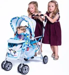 Toy Caboose Baby Doll Stroller Featuring Reclining Front Seat, Adjustable Footre. Fixed Price $161.99.