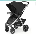 Chicco Bravo Quick-fold Stroller Black New. Fixed Price $220.00.
