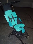 Gb Pockit+ Lightweight Folding All Terrain Infant Stroller - Black And Teal. Fixed Price $58.00.