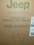 Jeep By Delta Children Turboglyde Stroller Wagon 2ND Canopy. Fixed Price $59.99.