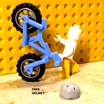 Lego Mt Bike Blue Mountain Silver Wheels Free Helmet Jungle Excursion Explorer. Fixed Price $10.53.