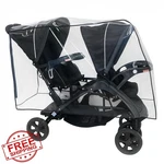 Baby Trend Sit Stand Ultra Double Stroller Rain Wind Cover Clear Usa. Fixed Price $59.95.