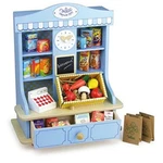 Vilac Wooden Grocery Store Toy.pretend Play, Market, Shelves, Clock, Chalk Board. Fixed Price $98.00.