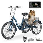 Mooncool Electric Tricycle 24/26 In 7 Speed Trike E-bike Peak 500W & Battery. Fixed Price $659.98.