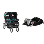 Navigator Double Jogger Stroller & Ez Flex Loc 32 Infant Car Seat Base, Black. Fixed Price $549.99.