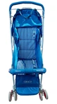 Vintage 1980'S Graco Bed Adjustable Baby Stroller Blue White Stripes. Fixed Price $279.00.