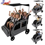 4 Seater Wagon Stroller, Large Quad For 2 3 Kids Baby Toddler Child W/se. Fixed Price $358.11.