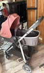 Evenflo Omni Plus Pink Gray Baby Stroller Carriage Folding Adjustable Handles. Fixed Price $50.00.