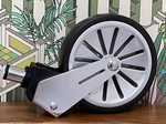 Mamas And Papas Black / Silver URBO2 Left Front Wheel Assembly & Tyre New. Fixed Price $30.58.