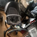 Stokke Xplory Gray Stroller With Adjustable Seat And Basket For Infant Toddler. Fixed Price $105.00.
