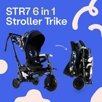 Smartrike Kelly Anna STR7 Explore 6-IN-1 Folding Toddler Tricycle With Stroller. Fixed Price $200.00.