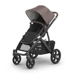 Uppababy Vista V3 Stroller - Owen Mocha Melange Carbon Frame Chestnut Leather. Fixed Price $700.00.