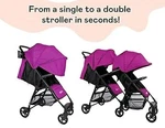 Zoe XL1 Stroller Tandem Seat In Plum. Fixed Price $60.00.