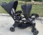 Sit Stand Toddler Baby Double Stroller (used). Fixed Price $137.53.