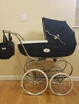 Inglesina Stroller Classica Collection Blue Label / Pram Bassinet - No Shipg. Fixed Price $1600.00.