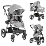 Folding Aluminum Infant Baby Stroller Kids Carriage Pushchair W/ Diaper Bag Grey. Fixed Price $129.99.