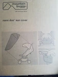 Mountain Buggy Nano Duo Mesh Sun Cover Black New Box. Fixed Price $26.95.