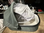 Uppababy Vista V2 Bassinet Greyson Gray W/ Canopy Apron Hood. Fixed Price $75.00.