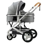 Luxury 2-IN-1 Baby Stroller With Bassinet, Foldable High Landscape Travel Pram. Fixed Price $226.99.