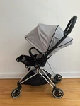 Cybex Platinum Mios Stroller Chrome/black Frame Manhattan Gray Seat. Fixed Price $199.00.
