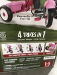 Radio Flyer Toddler Tricycle Bike Stroller Adjustable Seat 481PZ - Pink. Fixed Price $93.90.