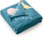 Mr. Sandman 5 Weighted Blanket For Twin 36" X 48" Lbs, Star Moon Blue. Fixed Price $53.99.