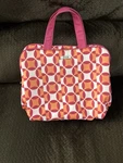Elle Pink, Orange And White Cosmetic/travel Bag. Fixed Price $5.99.