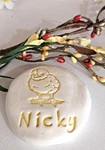 Personalized Baby Chick Memorial Stone 2.5 3.5". Fixed Price $29.49.