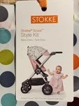 Stokke Scoot Stroller Seat Style Kit Retro Dots / Soft New. Fixed Price $39.99.